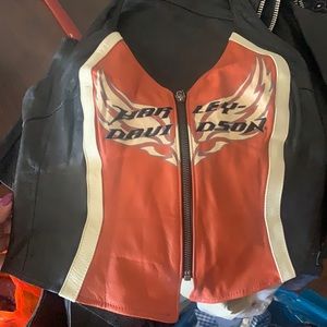 Harley Davidson leather vest